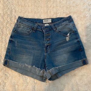 Distressed Jean Shorts